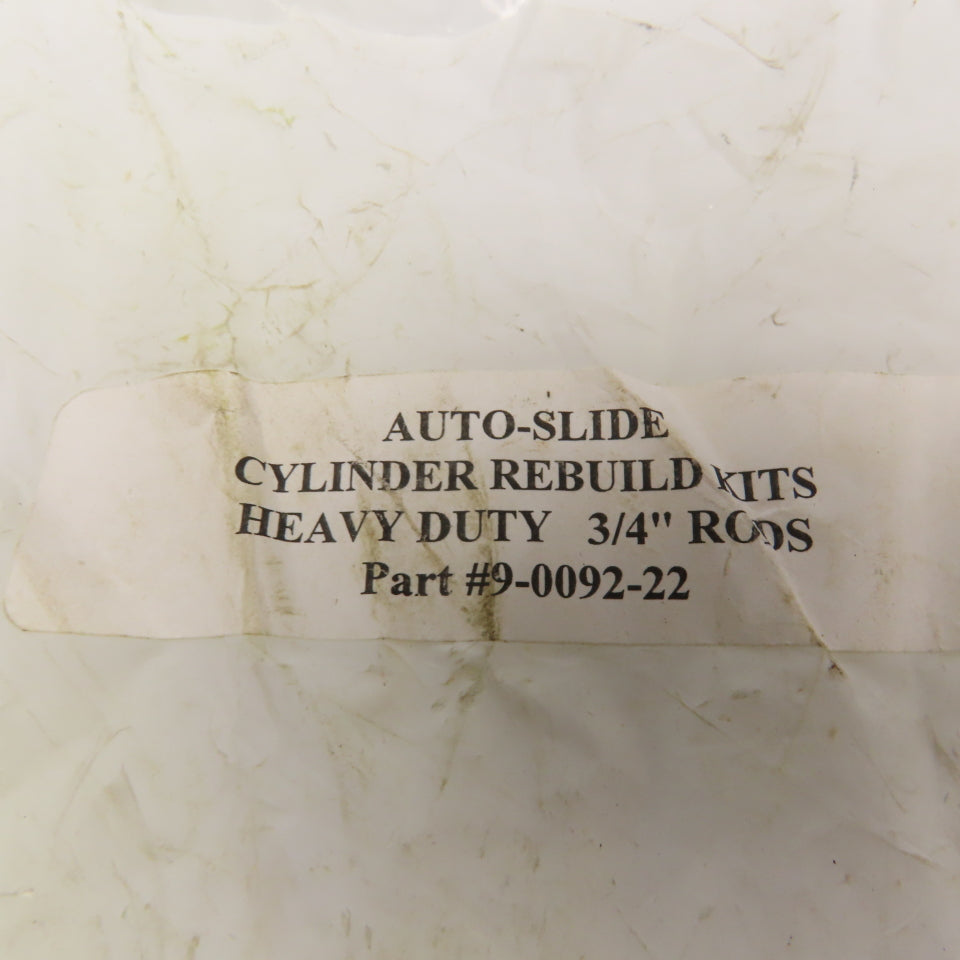 Auto Slide 9-0092-22 3/4" Rod Heavy Duty Cylinder Rebuild Kit