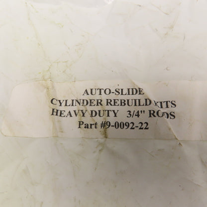 Auto Slide 9-0092-22 3/4" Rod Heavy Duty Cylinder Rebuild Kit