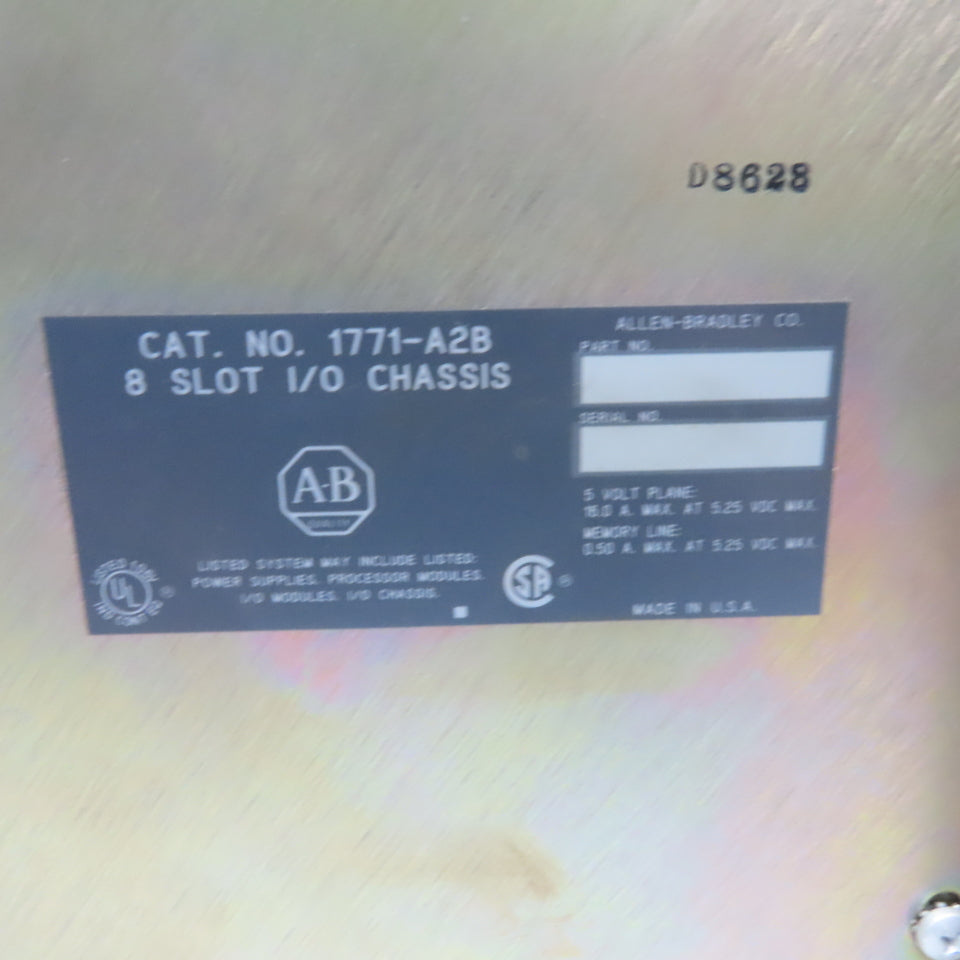 Allen Bradley PLC-2 1771 Series PLC Unit I/O Adaptor I/O Boards Chassis