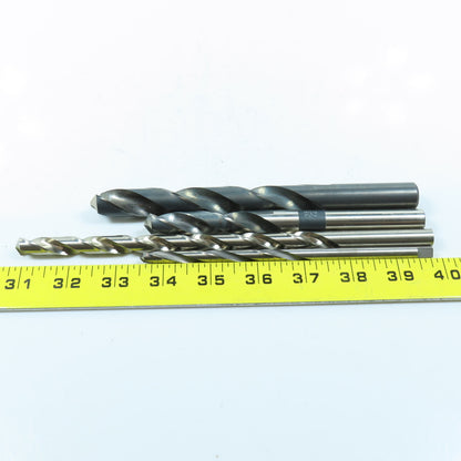 Misc. 9/32", 13/32", 35/64", 21/32" High Speed Steel Twist Drill Bit Lot of 4