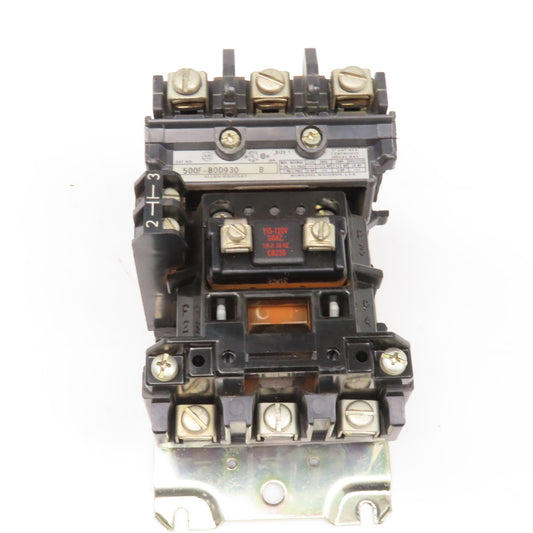 Allen Bradley 500F-BOD930 Contactor Relay Size 1 27A 600V 10Hp 120V Coil
