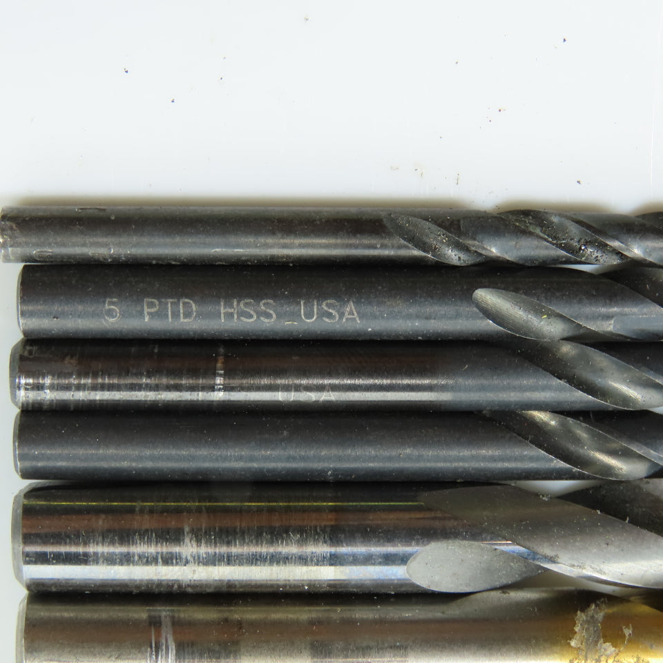 Misc. 13/32", 37/64", 17/32" HSS Drill Bit Lot of 17