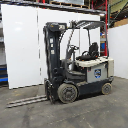 Crown FC4515-50 48V 5000Lbs Capacity Electric Forklift 240" Lift 4 Stage Mast