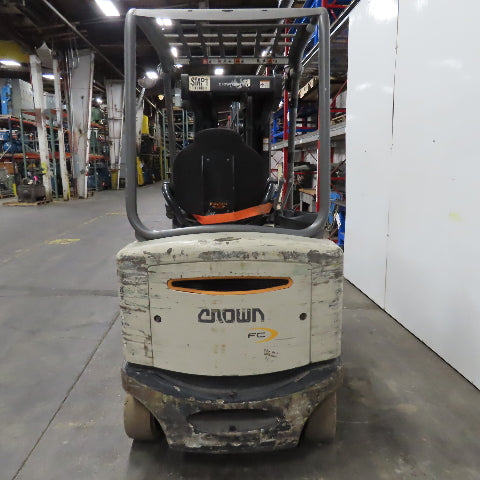Crown FC4515-50 48V 5000Lbs Capacity Electric Forklift 240" Lift 4 Stage Mast