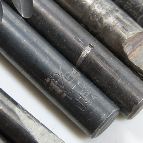 Misc. 5/64" - 13/16" HSS High Speed Steel Twist Drill Bit Lot of 17