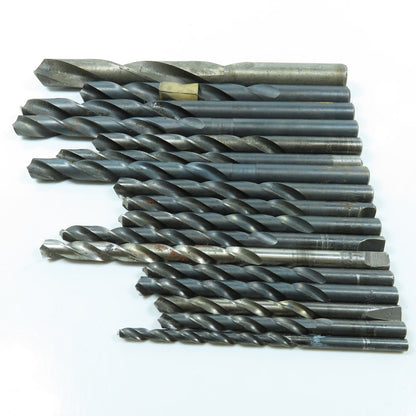 Misc. 5/64" - 13/16" HSS High Speed Steel Twist Drill Bit Lot of 17