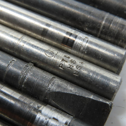 Misc. 1/4" - 17/32" HSS High Speed Steel Twist Drill Bit Lot of 17