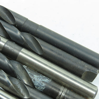 Misc. 1/4" - 17/32" HSS High Speed Steel Twist Drill Bit Lot of 17