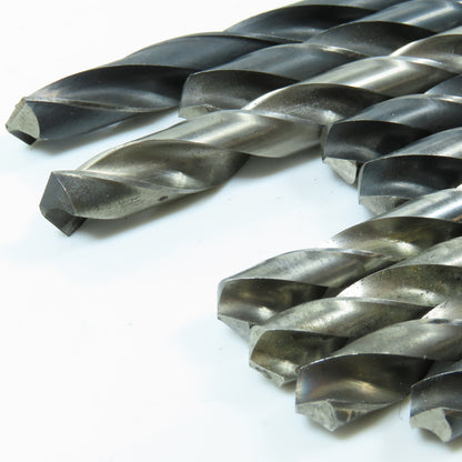 Misc. 1/4" - 17/32" HSS High Speed Steel Twist Drill Bit Lot of 17