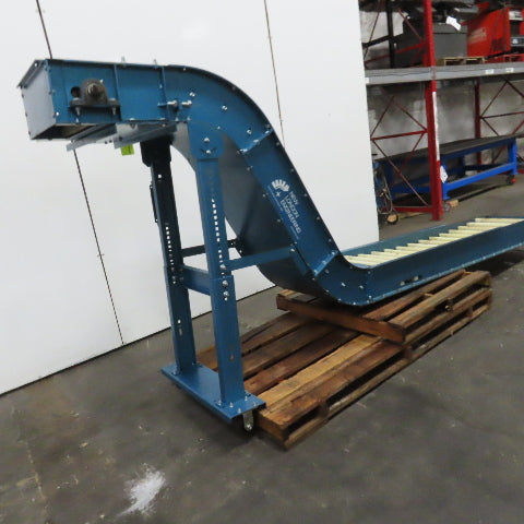 New London Engineering T3-711-18" 18" W Incline Discharge Drag Conveyor 3 FPM