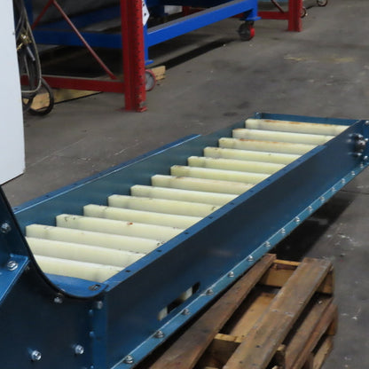 New London Engineering T3-711-18" 18" W Incline Discharge Drag Conveyor 3 FPM