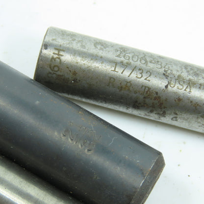 Misc. 13/32" 27/64", 17/32", 21/32" High Speed Steel Twist Drill Bit Lot/11