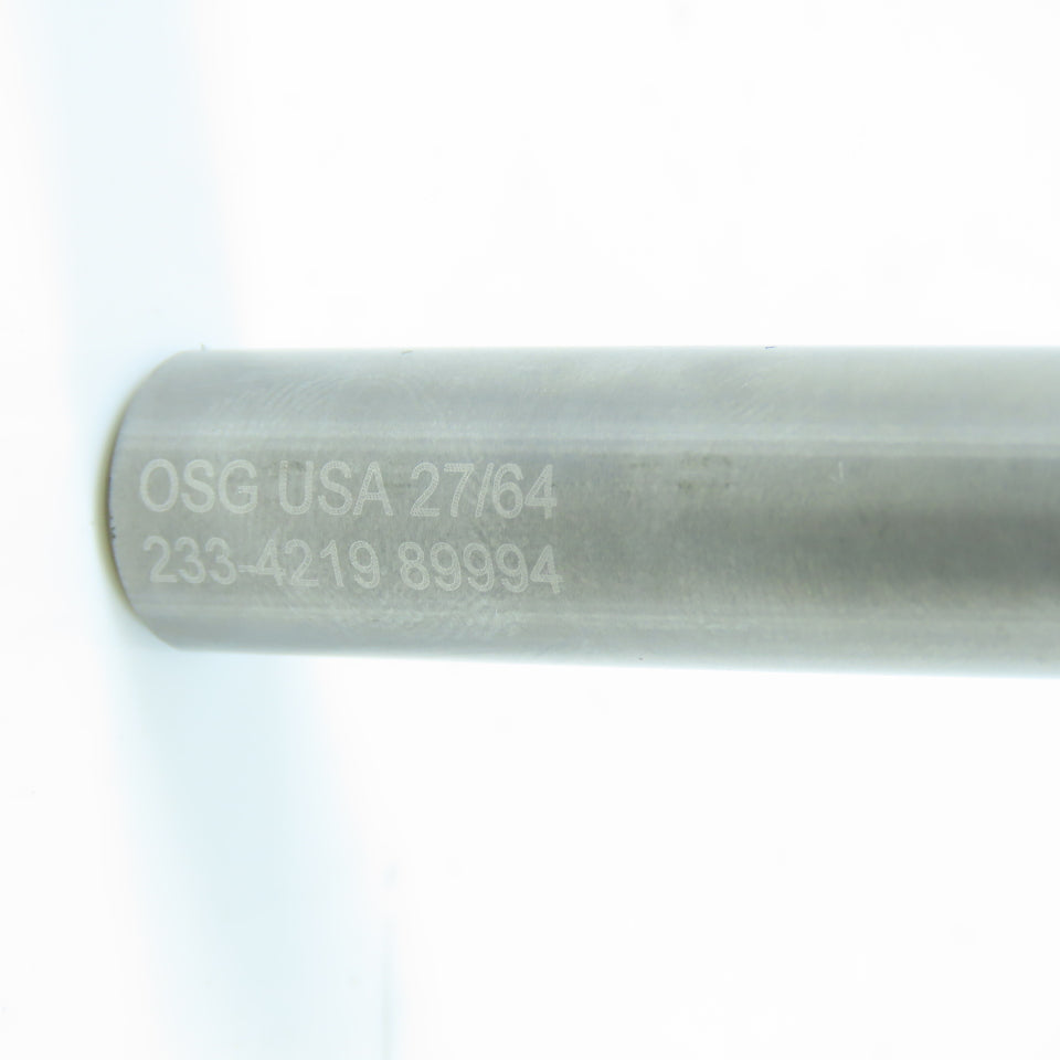 OSG 233-4219 29/64" Solid Carbide Twist Jobber Length Drill Bit 150° Point