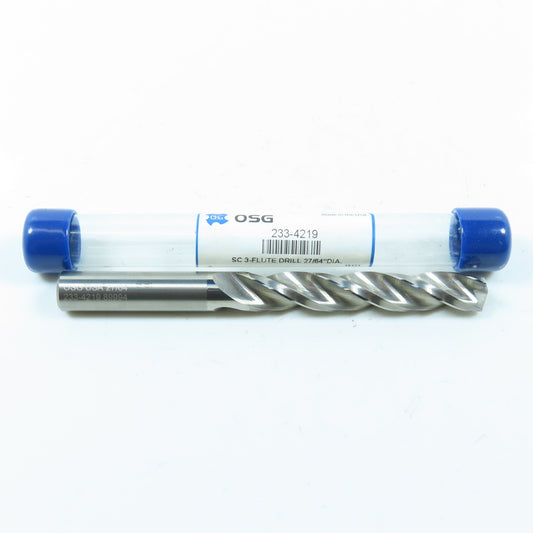 OSG 233-4219 29/64" Solid Carbide Twist Jobber Length Drill Bit 150° Point