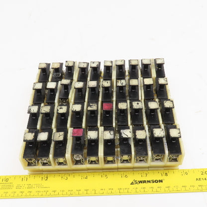 Allen Bradley Bul 1492 Style CE DIN Mount Fuse Holder Single Pole Lot Of 40