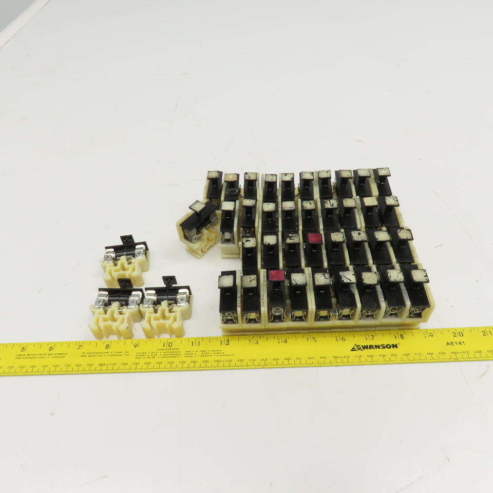 Allen Bradley Bul 1492 Style CE DIN Mount Fuse Holder Single Pole Lot Of 40