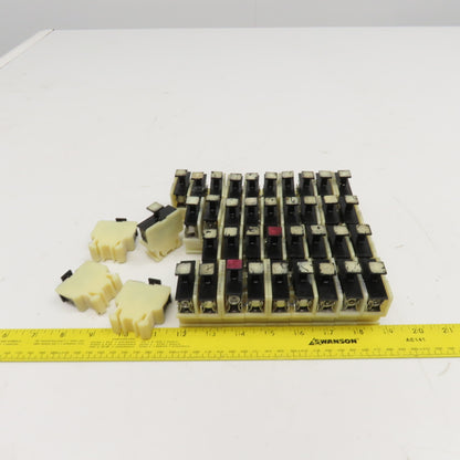 Allen Bradley Bul 1492 Style CE DIN Mount Fuse Holder Single Pole Lot Of 40