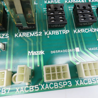 Mazak D65RA002610 Relay Board