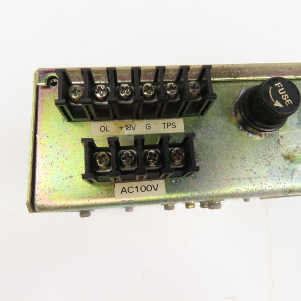 Mazak D70UB001832 Power Supply Input 100V 18V Output
