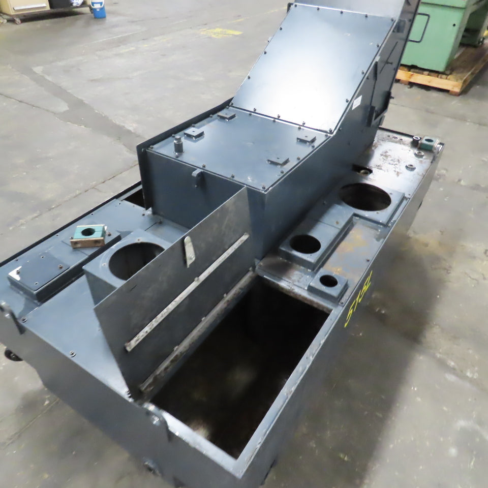 Mosnic RD3C-112A Incline Chip Conveyor Coolant Filtration 14"W 40" Discharge 3PH