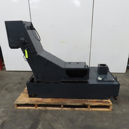 Mosnic RD3C-112A Incline Chip Conveyor Coolant Filtration 14"W 40" Discharge 3PH