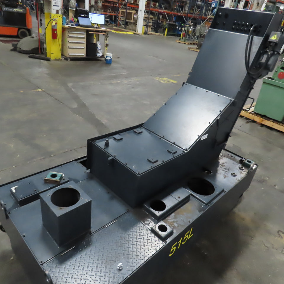 Mosnic RD3C-112A Incline Chip Conveyor Coolant Filtration 14"W 40" Discharge 3PH