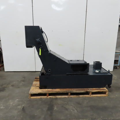 Mosnic RD3C-112A Incline Chip Conveyor Coolant Filtration 14"W 40" Discharge 3PH
