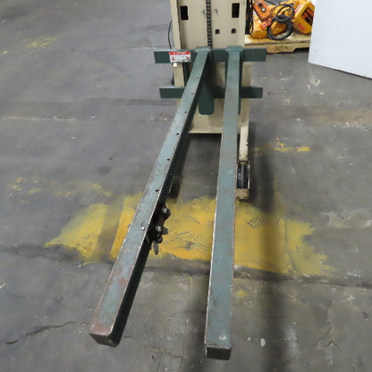 Beech CE-525 Big Joe Lift Truck 300Lb Cap. Manual Push W/62" Boom 80" Lift 12V