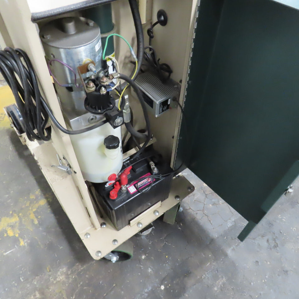 Beech CE-525 Big Joe Lift Truck 300Lb Cap. Manual Push W/62" Boom 80" Lift 12V