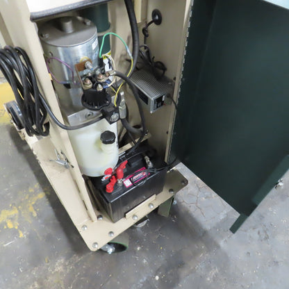 Beech CE-525 Big Joe Lift Truck 300Lb Cap. Manual Push W/62" Boom 80" Lift 12V