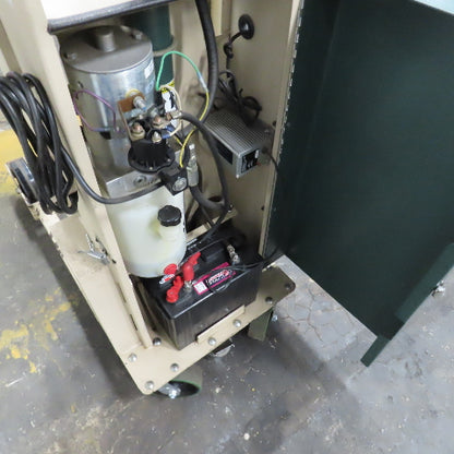 Beech CE-525 Big Joe Lift Truck 300Lb Cap. Manual Push W/62" Boom 80" Lift 12V