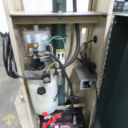 Beech CE-525 Big Joe Lift Truck 300Lb Cap. Manual Push W/62" Boom 80" Lift 12V