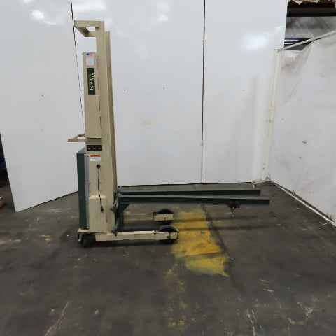 Beech CE-525 Big Joe Lift Truck 300Lb Cap. Manual Push W/62" Boom 80" Lift 12V