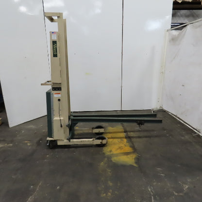 Beech CE-525 Big Joe Lift Truck 300Lb Cap. Manual Push W/62" Boom 80" Lift 12V