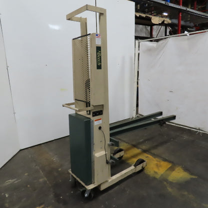 Beech CE-525 Big Joe Lift Truck 300Lb Cap. Manual Push W/62" Boom 80" Lift 12V