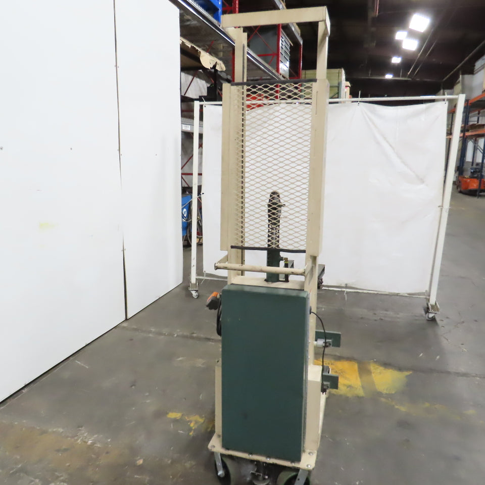 Beech CE-525 Big Joe Lift Truck 300Lb Cap. Manual Push W/62" Boom 80" Lift 12V