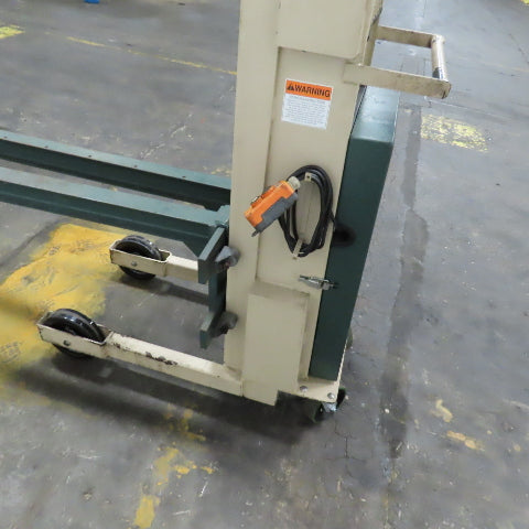 Beech CE-525 Big Joe Lift Truck 300Lb Cap. Manual Push W/62" Boom 80" Lift 12V