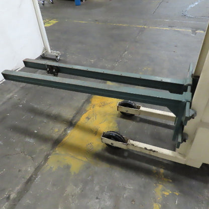 Beech CE-525 Big Joe Lift Truck 300Lb Cap. Manual Push W/62" Boom 80" Lift 12V