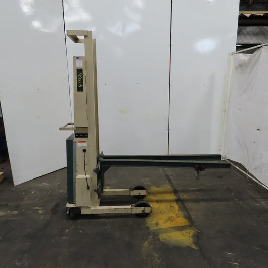 Beech CE-525 Big Joe Lift Truck 300Lb Cap. Manual Push W/62" Boom 80" Lift 12V