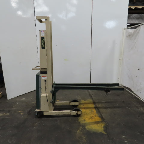 Beech CE-525 Big Joe Lift Truck 300Lb Cap. Manual Push W/62" Boom 80" Lift 12V