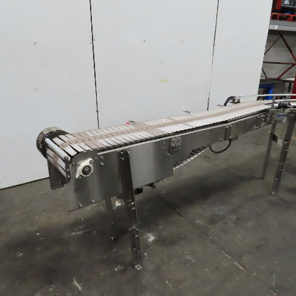 Nercon 2-4877A 8' x 12" Stainless Steel Table Top Conveyor 16.5FPM 230/460V 3PH
