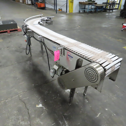 Nercon 2-4877A 8' x 12" Stainless Steel Table Top Conveyor 16.5FPM 230/460V 3PH