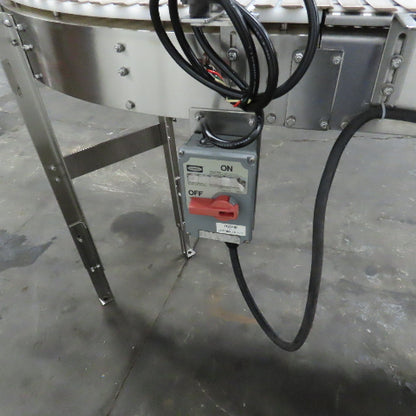 Nercon 2-4877A 8' x 12" Stainless Steel Table Top Conveyor 16.5FPM 230/460V 3PH