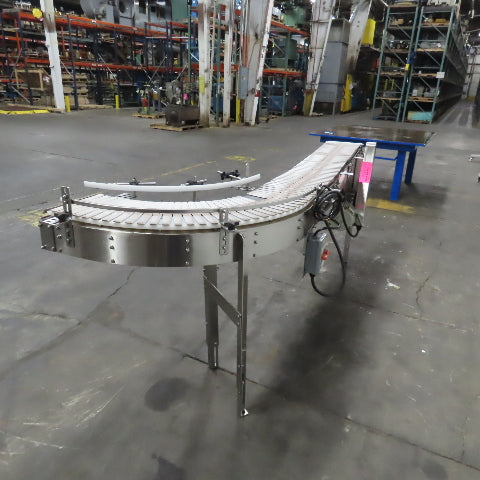 Nercon 2-4877A 8' x 12" Stainless Steel Table Top Conveyor 16.5FPM 230/460V 3PH