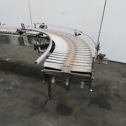 Nercon 2-4877A 8' x 12" Stainless Steel Table Top Conveyor 16.5FPM 230/460V 3PH