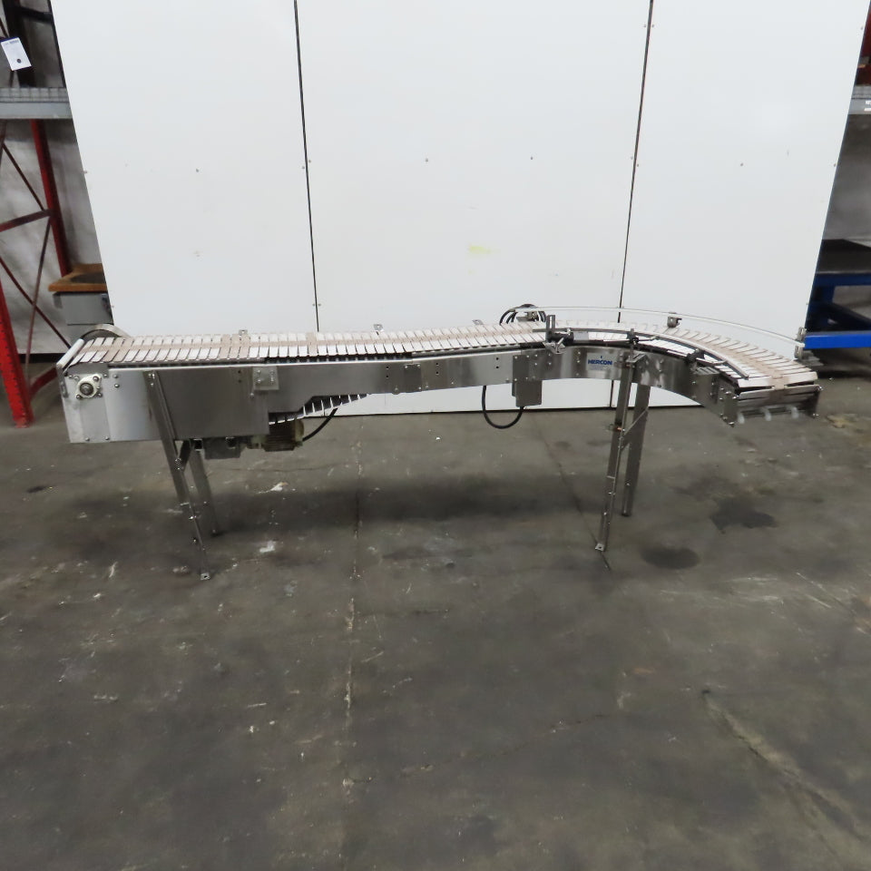 Nercon 2-4877A 8' x 12" Stainless Steel Table Top Conveyor 16.5FPM 230/460V 3PH