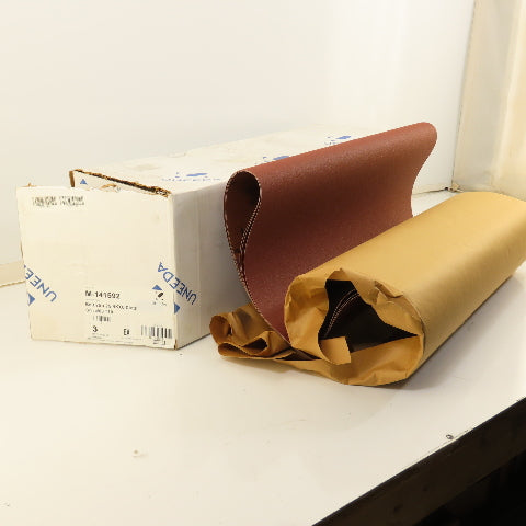 Uneeda M-141592 25" x 75" RKXO Cloth #80 Grit T10 Sanding Belts Lot Of 3
