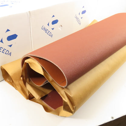 Uneeda M-182153 25" x 75" RKX Cloth #120 Grit T09 Sanding Belts Lot Of 4