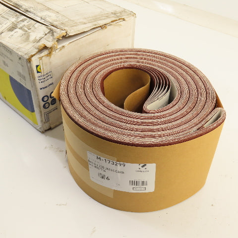 Uneeda M-173299 6" x 230" JA165 Cloth #80 Grit T14 Sanding Belts Lot Of 6
