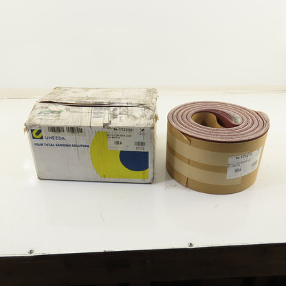 Uneeda M-173299 6" x 230" JA165 Cloth #80 Grit T14 Sanding Belts Lot Of 6